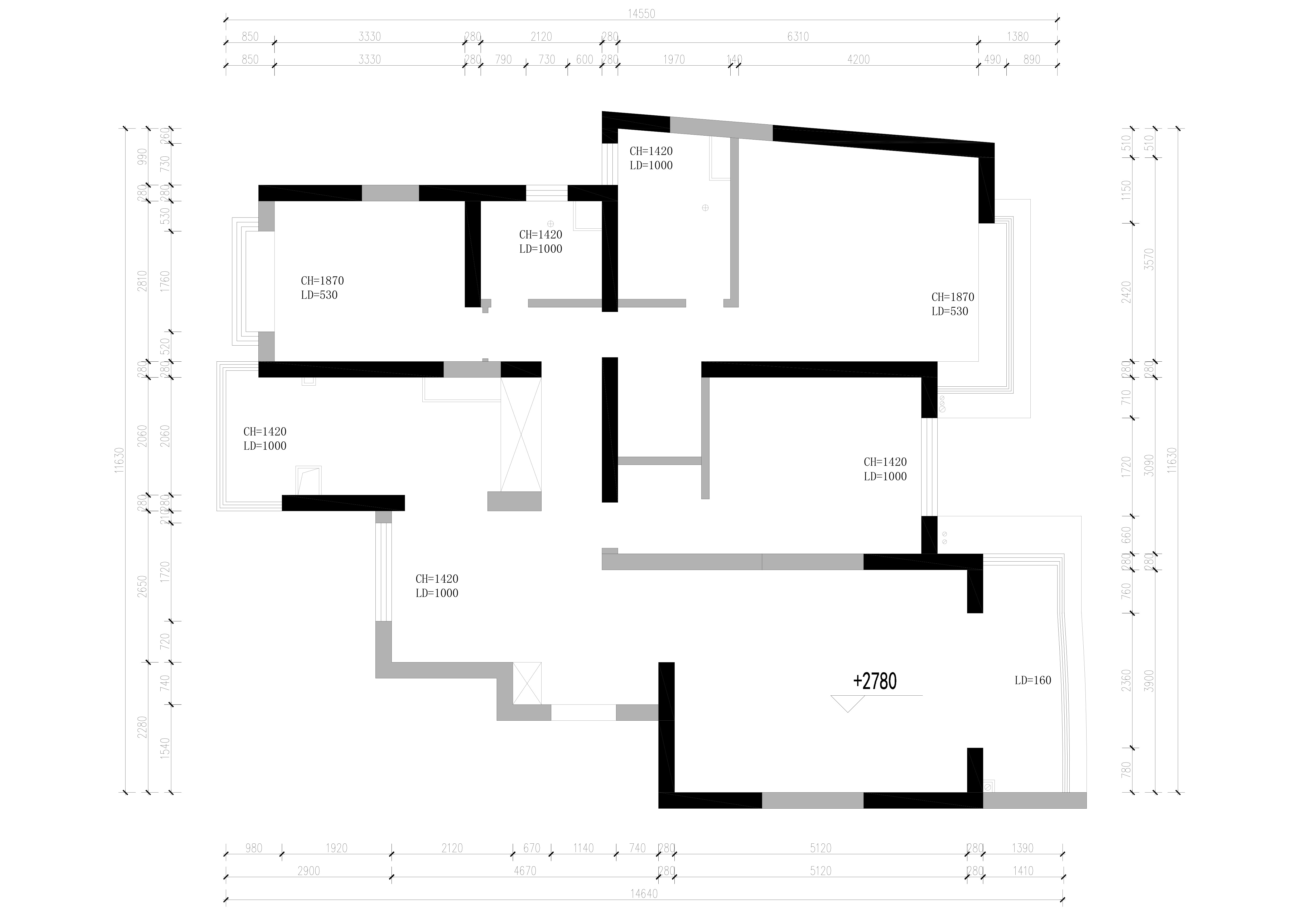 虹橋樂庭原房屋戶型圖