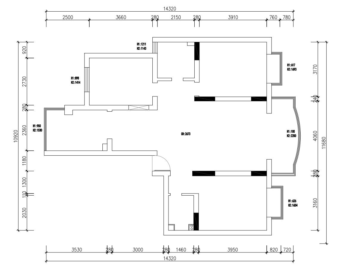 廣德苑原房屋戶型圖