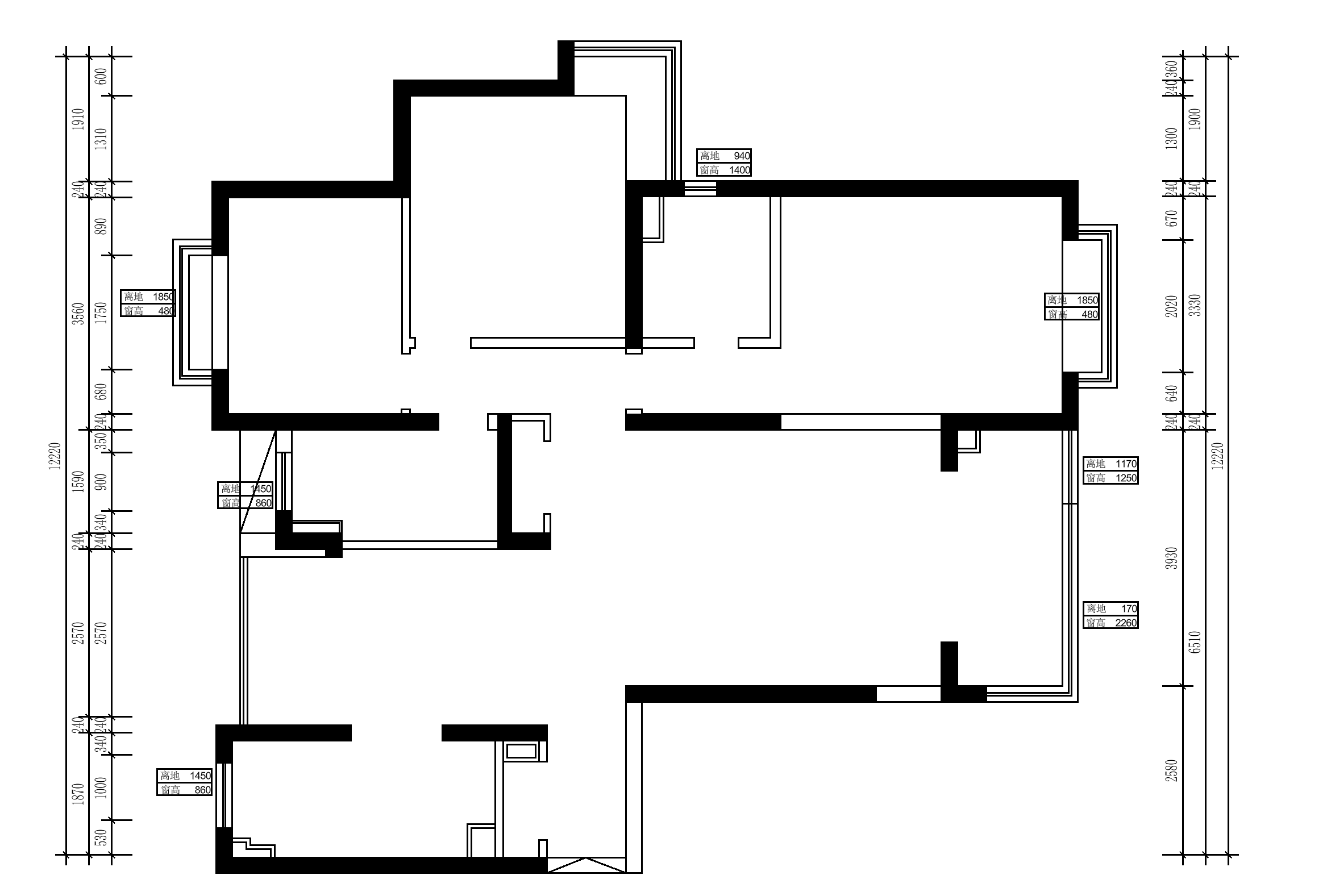 宏潤花園原房屋戶型圖