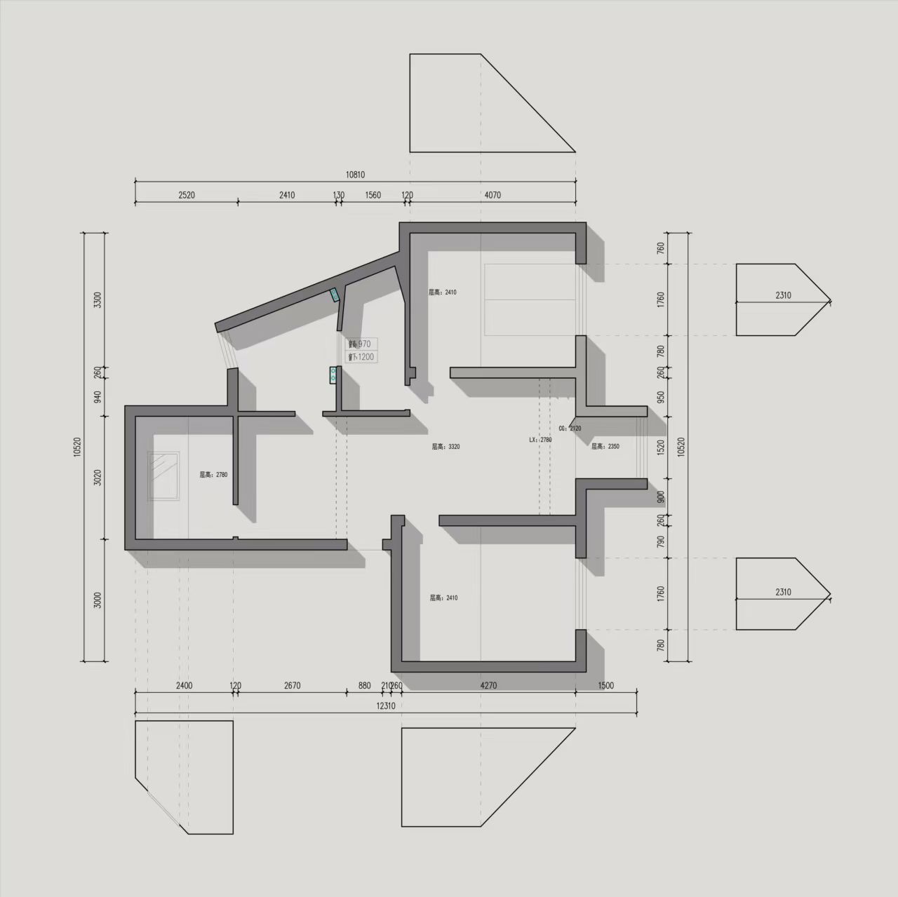 黄山始信苑原房屋户型图