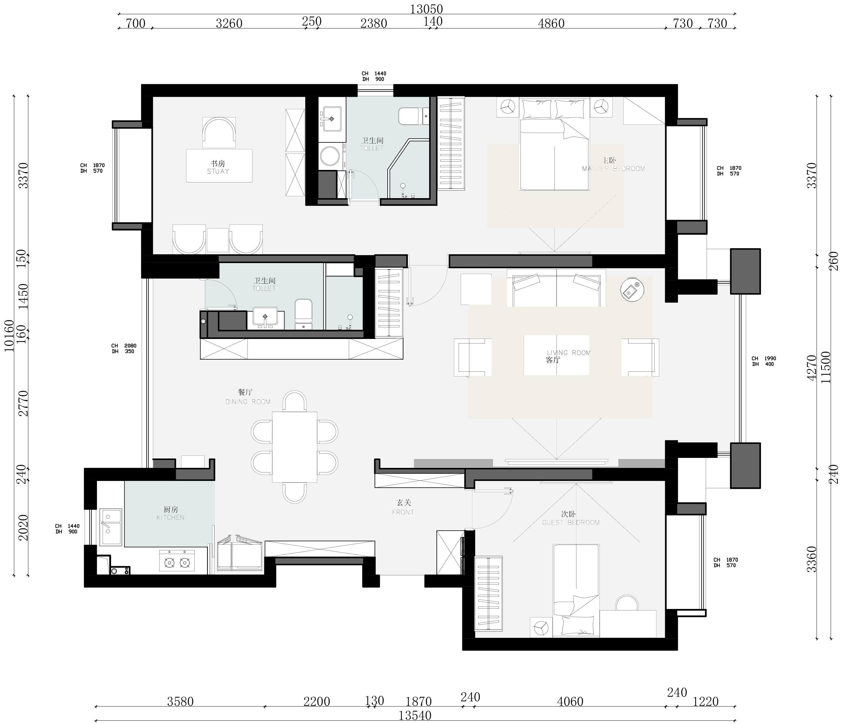 嘉和美苑原房屋户型图