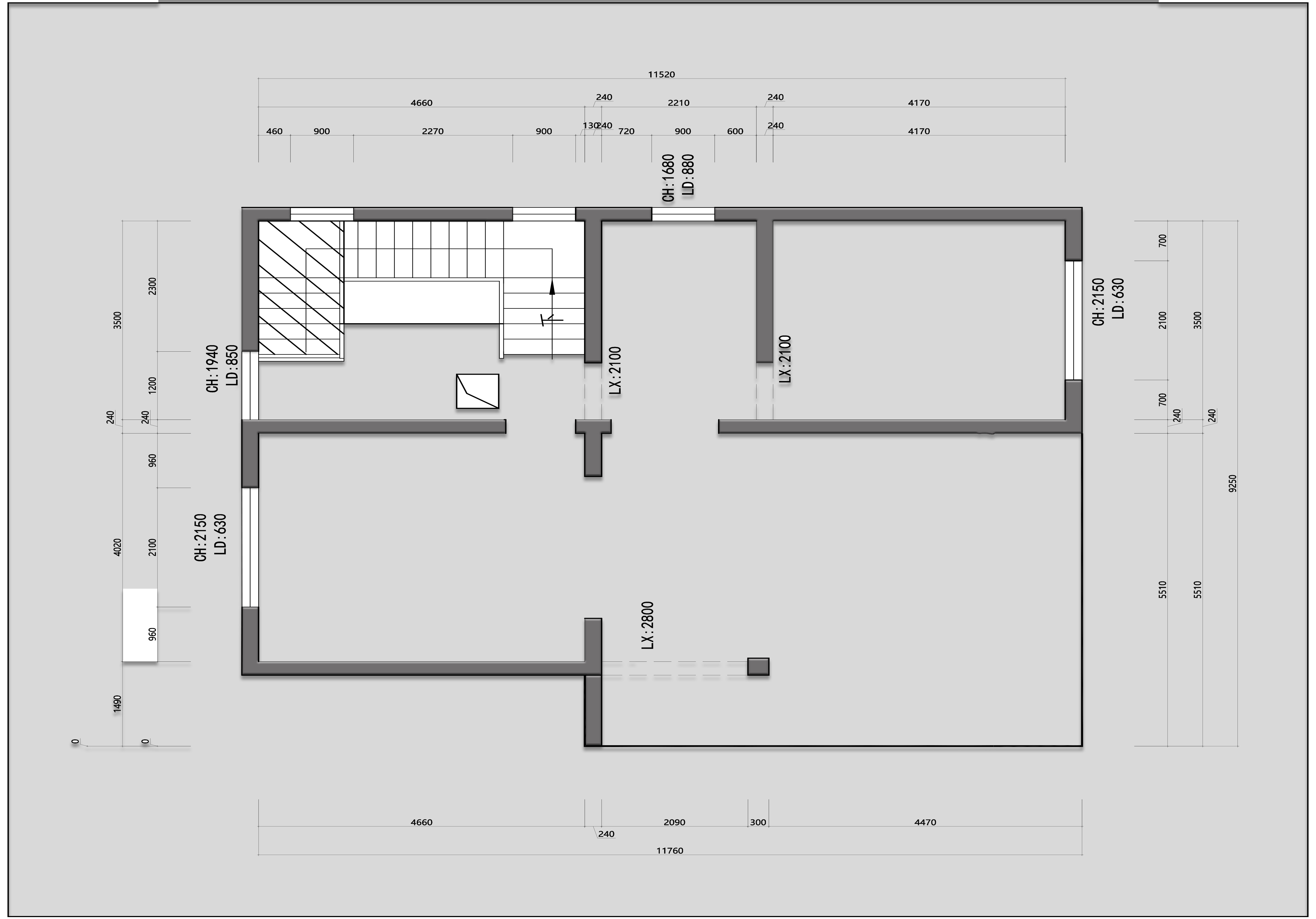 金山五龍村原房屋戶型圖