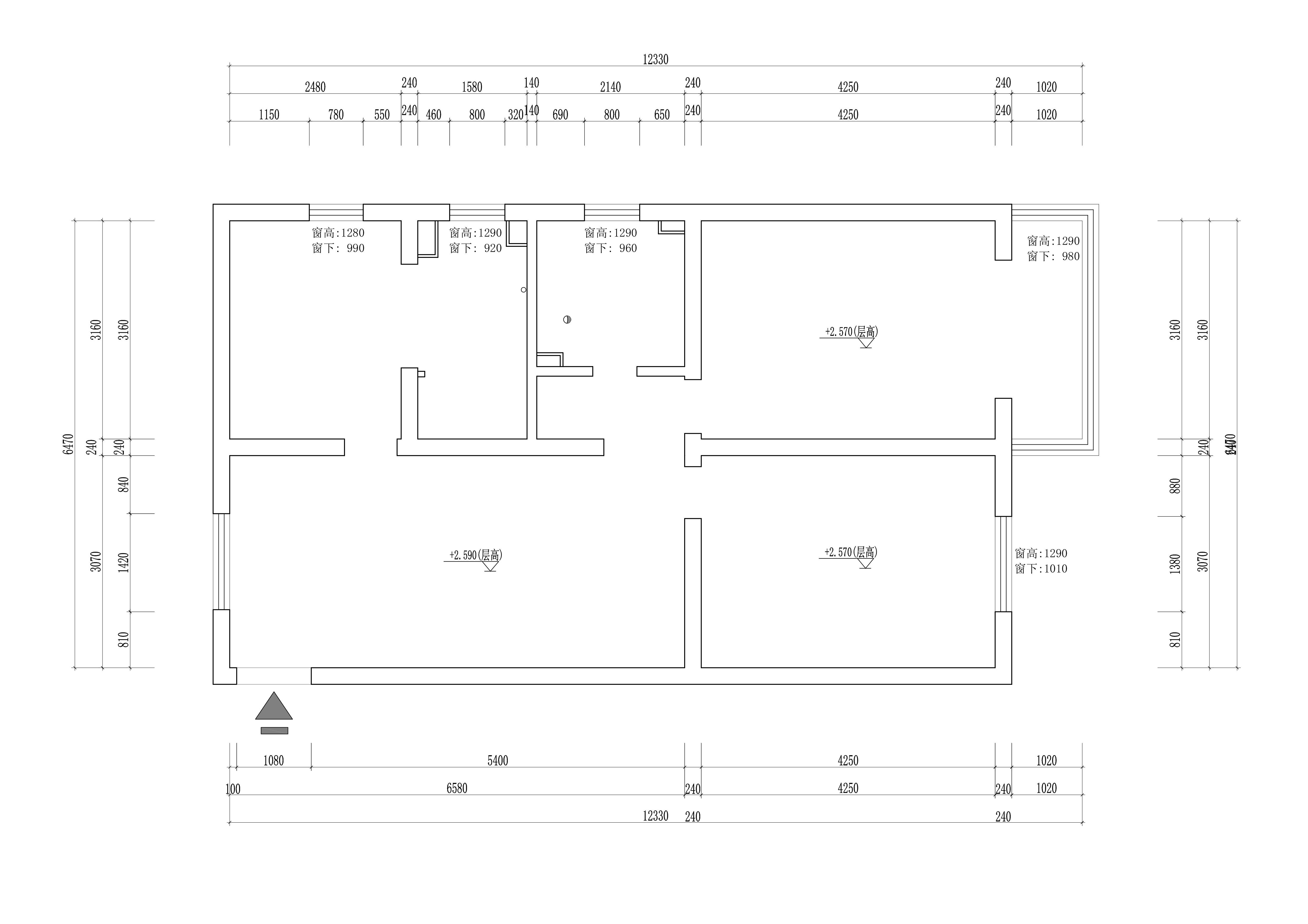 赤峰路525号原房屋户型图