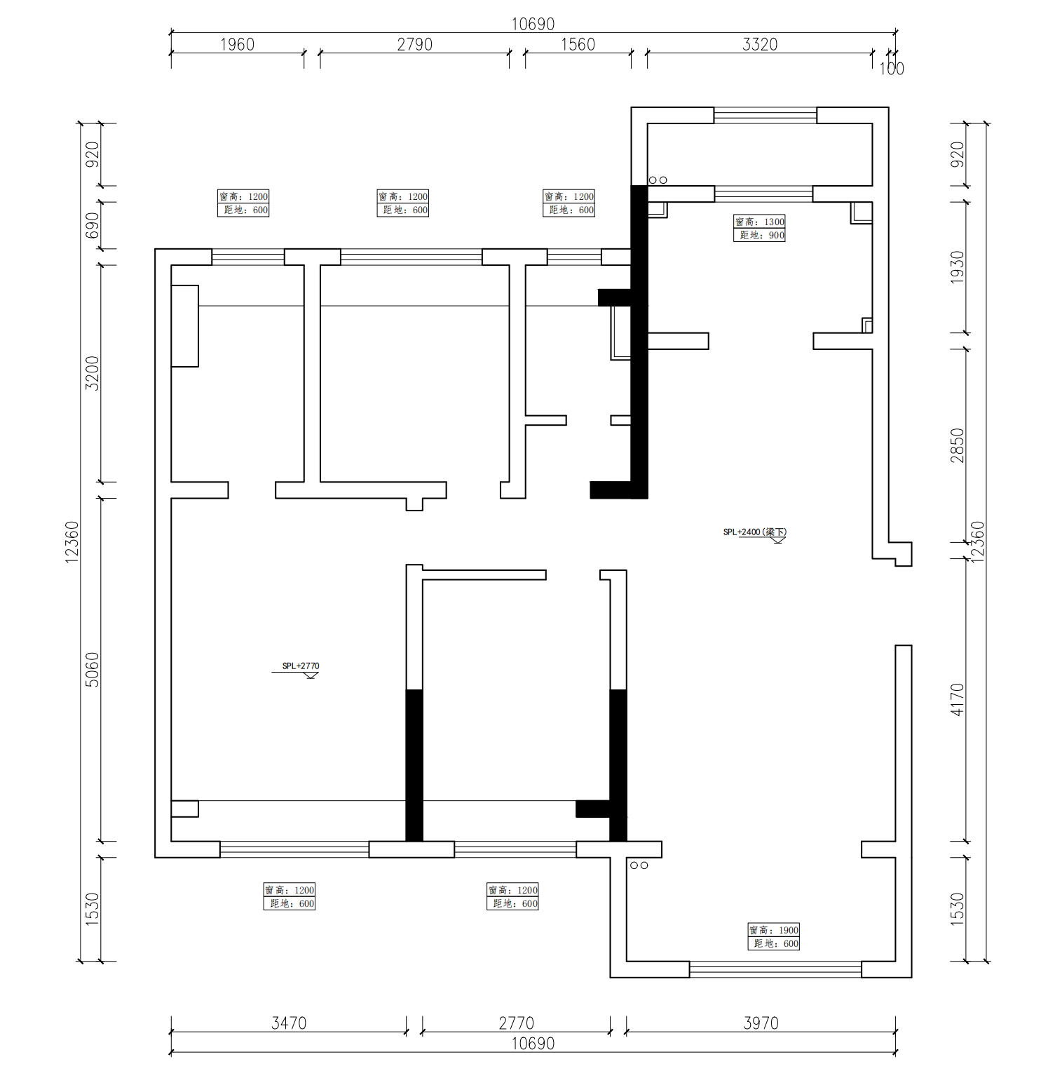 颐盛御中环原房屋户型图