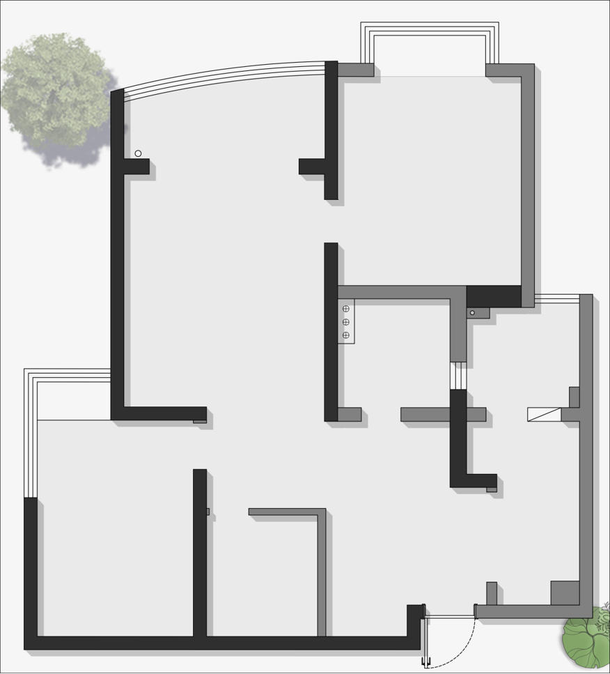 中远俩湾城原房屋户型图
