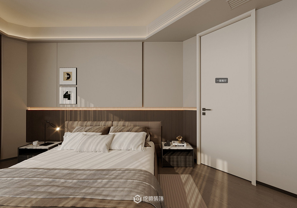 浦东新区龙珠公寓158平轻奢卧室装修效果图
