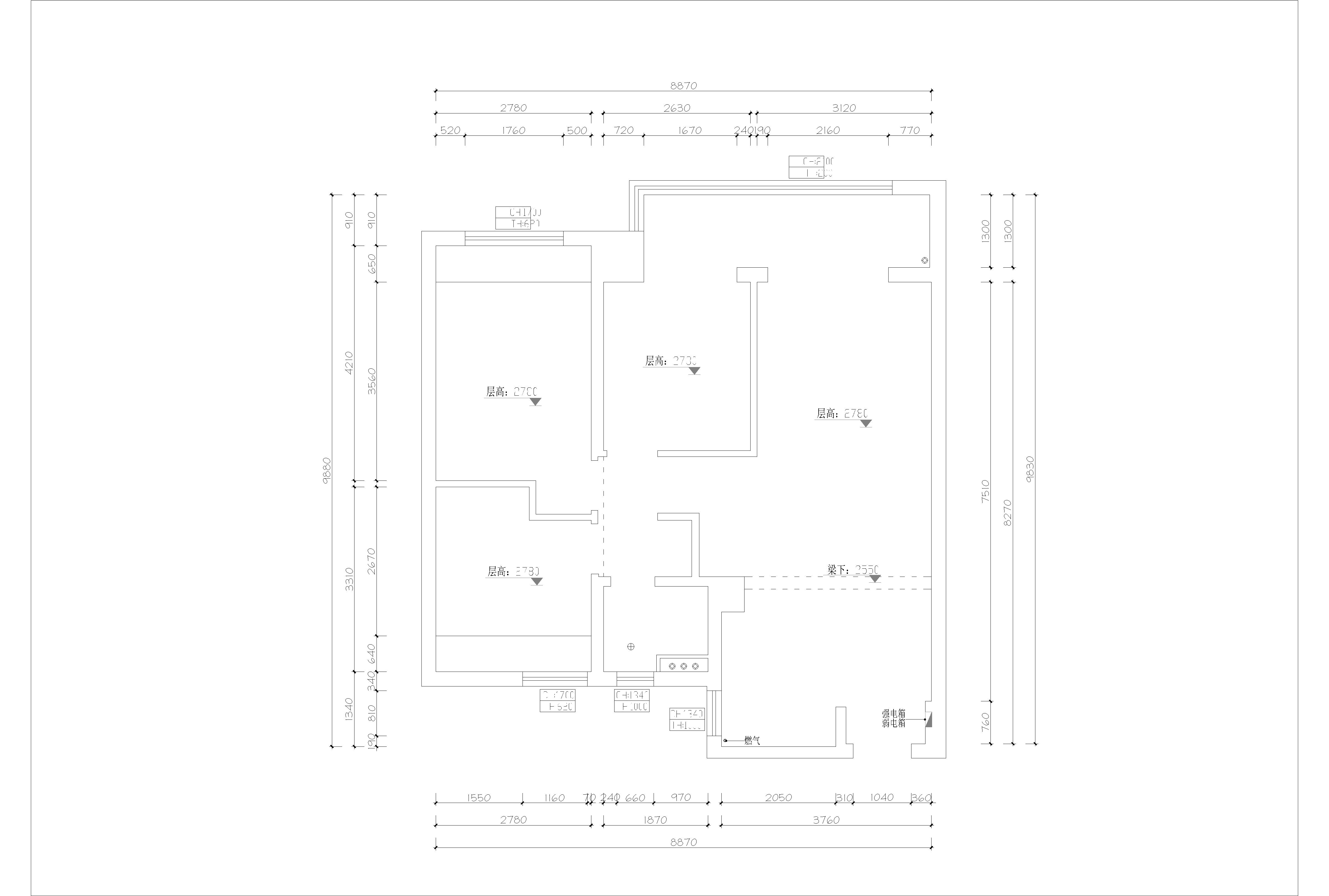 四季都会青藤里原房屋户型图
